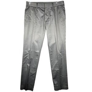 Bonobos Friday Pant Men 29/30 Dark Gray Cotton Stretch Chino Trousers Slim Fit